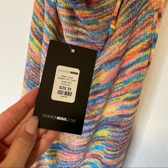 FASHION NOVA Beach Days Sweater Mini Dress - Picture 10 of 12